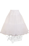 Hell Bunny White Polly 2 Tier Long Petticoat Hell Bunny White Polly 2 Tier Long Petticoat
