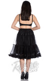 Hell Bunny Black Polly 2 Tier Long Petticoat Hell Bunny Black Polly 2 Tier Long Petticoat