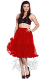 Hell Bunny Red Polly 2 Tier Long Petticoat (Crinoline) Hell Bunny Red Polly 2 Tier Long Petticoat (Crinoline)