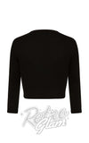 Hell Bunny Maggie Bolero in Black back Hell Bunny Maggie Bolero in Black back