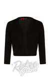 Hell Bunny Maggie Bolero in Black detail Hell Bunny Maggie Bolero in Black detail