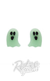 Erstwilder stud earrings halloween ghost glow Erstwilder stud earrings halloween ghost glow