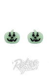Erstwilder stud earrings pumpkin glow dark Erstwilder stud earrings pumpkin glow dark