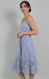 Voodoo Andy Anchor Pinstripe Dress side Voodoo Andy Anchor Pinstripe Dress side