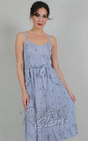 Voodoo Vixen Andy Anchor Pinstripe Dress - L left only Voodoo Vixen Andy Anchor Pinstripe Dress - L left only
