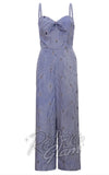Voodoo Vixen Andy Anchor Pinstripe Jumpsuit - M left only Voodoo Vixen Andy Anchor Pinstripe Jumpsuit - M left only