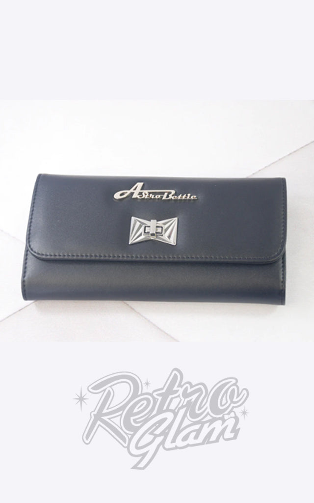 Astro Bettie Tri Fold Wallet in Matte Black Astro Bettie Tri Fold Wallet in Matte Black