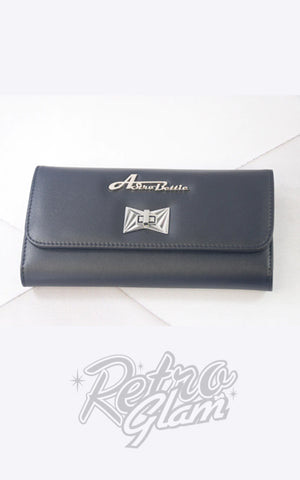 Astro Bettie Tri Fold Wallet in Matte Black Astro Bettie Tri Fold Wallet in Matte Black