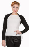 Banned Rockabilly folded Bolero in Black Banned Rockabilly folded Bolero in Black