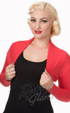 Banned Rockabilly Roxie Bolero in Red pinup Banned Rockabilly Roxie Bolero in Red pinup