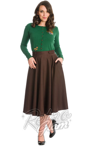 Banned Di Di Swing Skirt in Brown