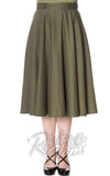 Banned Di Di Swing Skirt in Olive Green Banned Di Di Swing Skirt in Olive Green