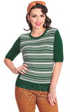 Banned Holiday Joy Jumper in Green Banned Holiday Joy Jumper in Green
