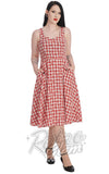 Banned Sweet Cherry Red Gingham Dress curvy Banned Sweet Cherry Red Gingham Dress curvy