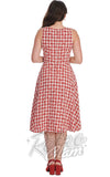 Banned Sweet Cherry Red Gingham Dress back Banned Sweet Cherry Red Gingham Dress back