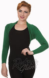 Banned Rockabilly Roxie Bolero in Forest Green Banned Rockabilly Roxie Bolero in Forest Green