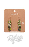 Erstwilder La Belle Epoque Seahorse earrings green gold Erstwilder La Belle Epoque Seahorse earrings green gold