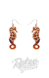 Erstwilder La Belle Epoque Seahorse earrings orange Erstwilder La Belle Epoque Seahorse earrings orange