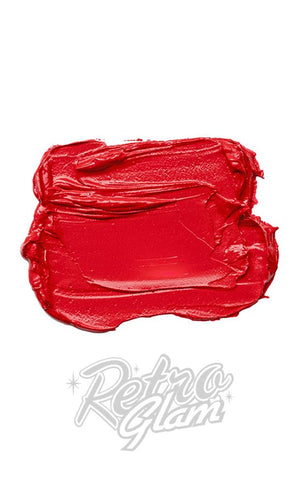 Besame Red Hot Red Lipstick swatch Besame Red Hot Red Lipstick swatch