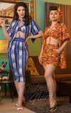 Boulevard Nights Tea Timer Top in Blue Hawaiian Boulevard Nights Tea Timer Top in Blue Hawaiian