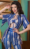 Boulevard Nights Tea Timer Top in Blue Hawaiian Boulevard Nights Tea Timer Top in Blue Hawaiian