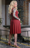 Boulevard Nights Stardust Lurex Swing Dress in Red vintage Boulevard Nights Stardust Lurex Swing Dress in Red vintage