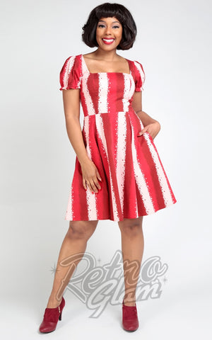 Collectif Gosia Stardust Striped Swing Dress