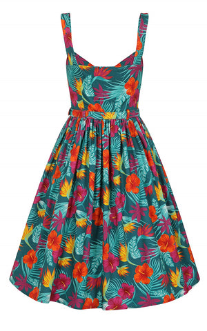Collectif Jemima Tropico Swing Dress back Collectif Jemima Tropico Swing Dress back