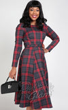 Collectif Meg Smoky Check Swing Dress - 2XL left only Collectif Meg Smoky Check Swing Dress - 2XL left only