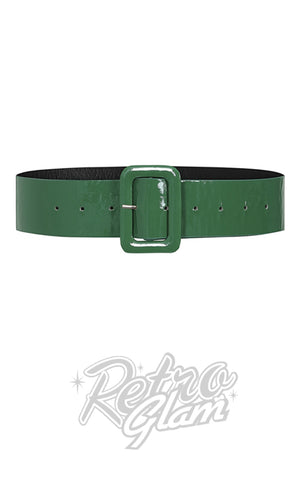 Collectif Sally Plain Belt in Green