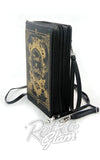Comeco Book of Spells Black Crossbody/Clutch Handbag side Comeco Book of Spells Black Crossbody/Clutch Handbag side