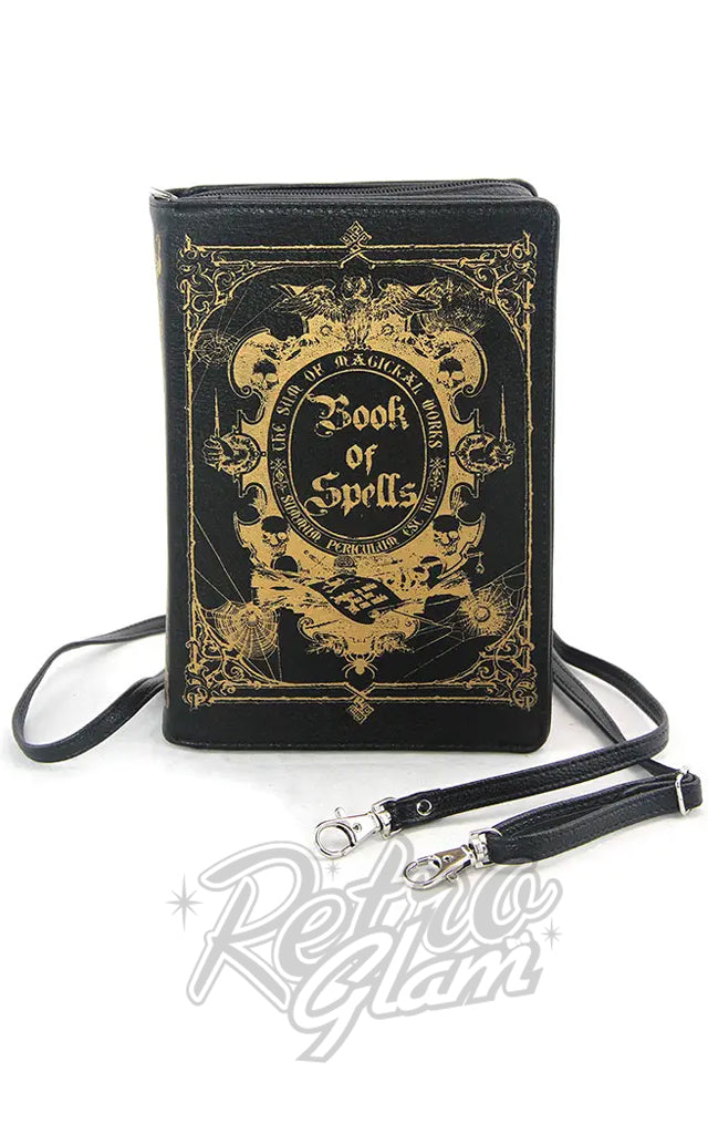 Comeco Book of Spells Black Crossbody/Clutch Handbag Comeco Book of Spells Black Crossbody/Clutch Handbag