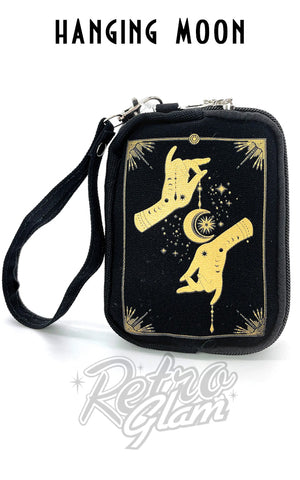 Comeco Celestial Hands Wristlet hanging moon