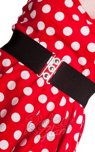 Hell Bunny Retro Belt in Black Hell Bunny Retro Belt in Black