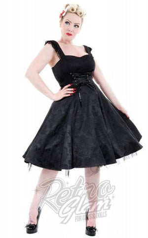 Orchid Bloom Amelia Dress in Black Orchid Bloom Amelia Dress in Black
