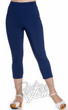 Hell Bunny Tina Capris in Navy Blue Hell Bunny Tina Capris in Navy Blue