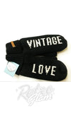 vintage love Message Mittens vintage love Message Mittens