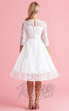 Dolly and Dotty Madeline Lace Dress in White back Dolly and Dotty Madeline Lace Dress in White back