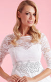 Dolly and Dotty Madeline Lace Dress in White detail Dolly and Dotty Madeline Lace Dress in White detail