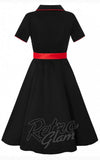 Dolly and Dotty Sherry Rockabilly Diner Dress back detail Dolly and Dotty Sherry Rockabilly Diner Dress back detail