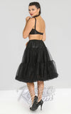 Hell Bunny Black Polly 2 Tier Long Petticoat (Crinoline) Hell Bunny Black Polly 2 Tier Long Petticoat (Crinoline)