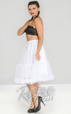 Hell Bunny White Polly 2 Tier Long crinoline Hell Bunny White Polly 2 Tier Long crinoline