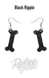 erstwilder bones earrings black ripple erstwilder bones earrings black ripple