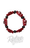 Erstwilder Remembrance Poppy Stretch Bracelet detail Erstwilder Remembrance Poppy Stretch Bracelet detail