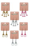 Erstwilder Essentials Champagne Flutes & Bottles Glitter Drop Earrings Erstwilder Essentials Champagne Flutes & Bottles Glitter Drop Earrings