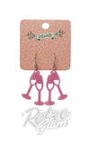 erstwilder champagne flutes pink glitter erstwilder champagne flutes pink glitter