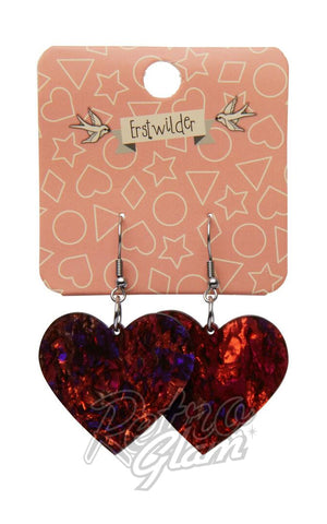 Erstwilder Essentials solid Heart Drop Earrings gift card Erstwilder Essentials solid Heart Drop Earrings gift card