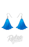 blue lotus drop earrings blue lotus drop earrings