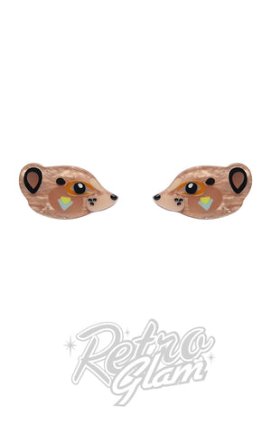 Erstwilder X Pete Cromer Masterful Meerkat Stud Earrings Erstwilder X Pete Cromer Masterful Meerkat Stud Earrings
