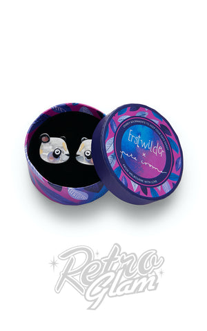 Erstwilder X Pete Cromer The Patient Panda Stud Earrings box Erstwilder X Pete Cromer The Patient Panda Stud Earrings box